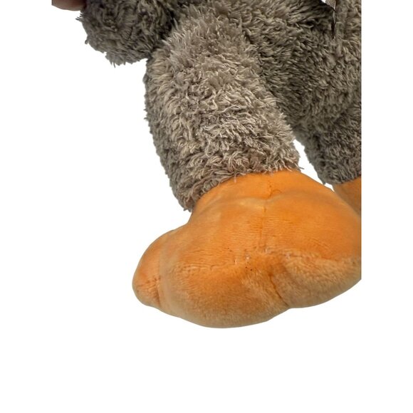 Kellytoy Plush Duck Stuffed Animal 12" Brown Orange Gingham Bow Soft Cuddly 3+ - Picture 7 of 8